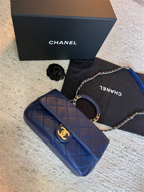 chanel circular handle flap bag